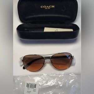 COACH Aviator Sunglasses in Brown